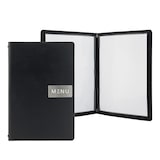 thumbnail of Securit® Lederkollektion – Roh – Bonded-Leder-Speisekarte – A5 (1 Doppelinsert inklusive, zeigt 4xA4)