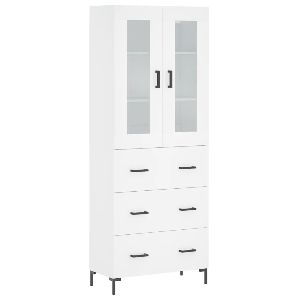 Helloshop26 - Buffet Sideboard Kommode Schrank Aufbewahrungseinheit Organizer Küche Wohnzimmer Lounge hoch 69,5 x 34 x 180 cm 02_0032567