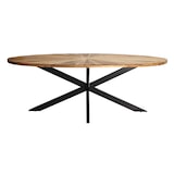 thumbnail of Milani Home tavolo in metallo e legno 220 x 120 x 77 cm marrone