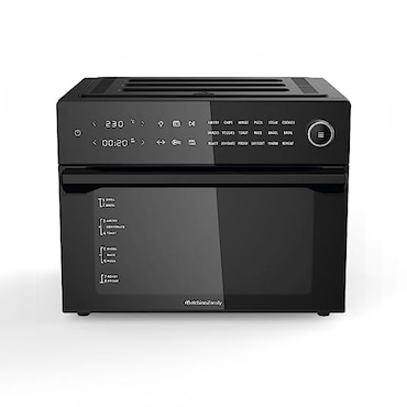 MELCHIONI FAMILY Freidora de Aire y Horno Multifunción BENEDETTA 30L, 1800 W, 18 Programas, Pantalla Táctil, Negro, 118340032