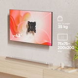 thumbnail of ONKRON Porta televisore da muro per 17-43 pollici, fino a 35 kg, VESA 75x75 e 200x200, Inclinato, Girevole, Rotante, NP23 Nero