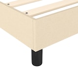 thumbnail of Décoshop26 - Sommier à lattes sur pieds cadre de lit 80x200 cm tissu crème TDL0207245