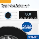 thumbnail of Exquisit WA6312-371A Waschmaschine, 6 kg, 1200 U/min, kompakt, Energieeffizienzklasse A, weiss