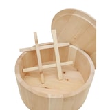 thumbnail of Zirbenbrottopf mit Deckel und Einlage, Holztopf für Brot 40.10-020