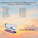 thumbnail of Kompatibel Brother TN-248XL Magenta Toner für MFC-L3760CDW 2300 Seiten
