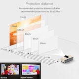 thumbnail of Vidéoprojecteur Android 4K Ultra HD Portable Smart DLP Avec Télécommande Infrarouge Noir YONIS