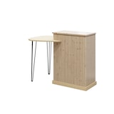 thumbnail of LES ARTISANS DU BOIS Comptoir Style en bois massif teinté verni cotonnade L134 x P85 x H110 cm