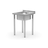 thumbnail of HENDI Spoeltafel, met bouten, Kitchen Line, Spoelbak in het midden, 600x600x(H)850mm