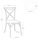 thumbnail of Stapelbarer Stuhl aus Polypropylen für Innen- und Außenbereich Garten Bar Küche. Set von 4 Stück. Farbe WEISS