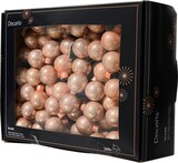 thumbnail of 144 Glaskugeln am Draht 2,5cm Weihnachtskugeln Spiegelbeeren glänzend - kleine Dekokugeln Christbaumschmuck Weihnachtsdeko Pfirsich Perle