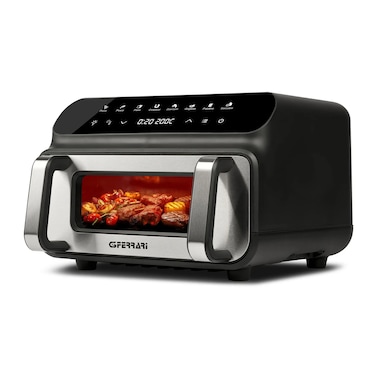 G3 Ferarri Friggitrice e Griglia ad Aria Friggisano BBQ 1700W, 37.5x26x45, nero/grigio G10181