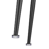 thumbnail of tectake Chaise de bar avec dossier LUANA aspect velours - noir/noir, Lot de 6 - 405865