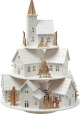thumbnail of LED Weihnachtsdorf Winterdorf mit Musik Spieluhr Timer H: 29cm