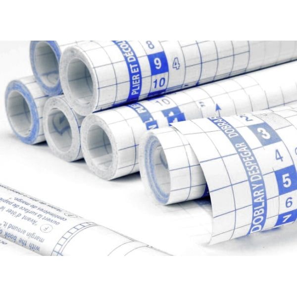 Rollo plastificador LIDERPAPEL Forro transparente autoadhesivo para libros (0,5 x 20 m)