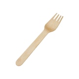 thumbnail of Fourchette jetable en bois de bouleau 16 cm par 1000