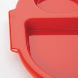 thumbnail of Olympia Kristallon polycarbonaat schaaltje met vakken klein rood 322mm