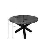 thumbnail of SAM® Esszimmertisch rund 140 cm Akazienholz Nussbaum Silber RUNA