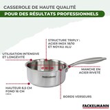 thumbnail of Casserole 18 cm en inox 18/10 Triply Fackelmann Vita3