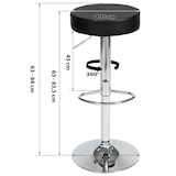 thumbnail of tectake 2 sgabelli da bar Sebastian in similpelle - nero - 401562