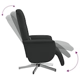 thumbnail of vidaXL Massagesessel mit Fußteil Schwarz Stoff