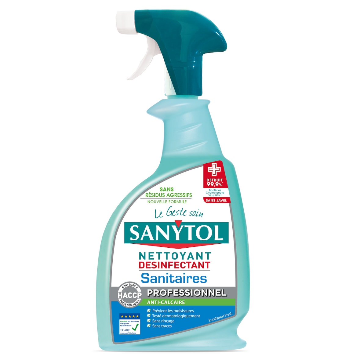 Sanytol Nettoyant désinfectant sanitaires 750 ml