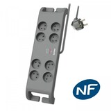 thumbnail of Philips -Rallonge multiprise parasurtenseur, 8 prises-2m Gris