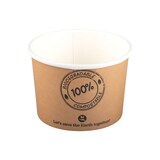 thumbnail of 250x BIO Suppenbecher ToGo Verpackung aus Karton 250ml Ø9cm bis 100°C