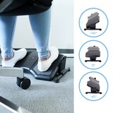 thumbnail of Reposapiés PODI II ajuste de altura plástico negro hjh OFFICE