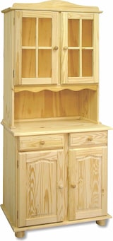 thumbnail of Alacena de 4 puertas , pino macizo, Moblit, serie Canet, medidas: (197x88x42) cm ( altoxanchoxfondo), sin barnizar.