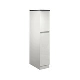 thumbnail of Dmora Dispensa da cucina Dcasiragh, Armadio multiuso, Mobile per cucinotto, Portafrigo multifunzione, 30x60h165 cm, Bianco lucido e Ardesia