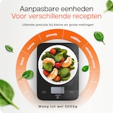thumbnail of HGMD Digitale Keukenweegschaal - Tot 5kg - Glazen Weegschaal - Inclusief Batterij