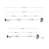 thumbnail of TAINO Drehspieß PLATINUM 4+2 6+1 BLACK 4+1 6+1 Grillspieß 220-240V Motor Universalspieß Rotisserie Spieß für Gasgrill Grillwagen BBQ Zubehör Set