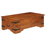 thumbnail of Table basse Bois d'acacia solide avec finition miel 110x55x35cm Modèle Atlas Office Pro Ultra