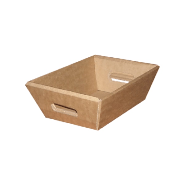 Cesta Cartão Kraft Cabaz / Presente / Pastelaria 43x30x15cm