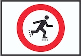 thumbnail of Inliner laufen verboten Symbol Schild A4 (210x297mm)