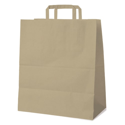 200 Braune Papiertragetaschen 45 + 17 x 48 cm Tortentragetaschen mit Innenhenkel