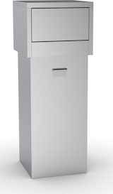 thumbnail of Chefgastro Edelstahl Mülleimer 80L BxTxH 470x470x1200mm