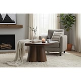 thumbnail of SIT Möbel Mesa de centro Ø 80 cm | redonda | manga maciça, castanha | L 80 x P 80 x A 40 cm