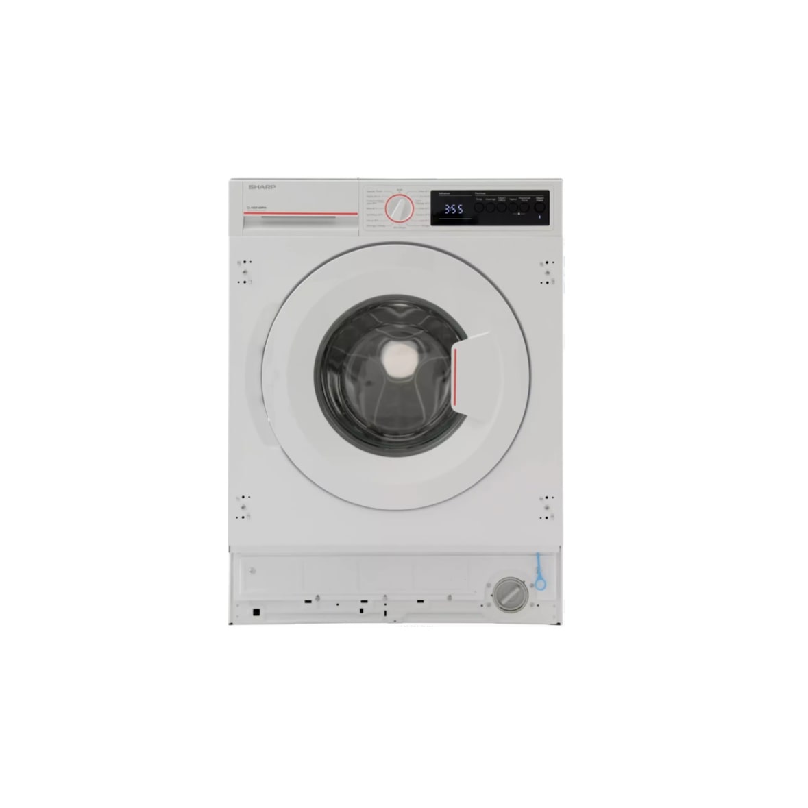 SHARP lave-linge intégrable 8kg 1400 tours/min blanc ES-NIB814BWNA