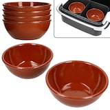 thumbnail of 6er Set Airfryer Ton-Schüsseln 16cm 450ml Bowl Auflauf Dessert Kuchen Suppe
