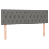 thumbnail of vidaXL Boxspringbett mit Matratze & LED Dunkelgrau 160x200 cm Stoff
