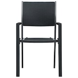 thumbnail of vidaXL Gartenstühle 2 Stk. Schwarz Kunststoff Rattan-Optik