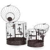 thumbnail of Moritz Vogelkäfig Deko Vintage braun Set Dekokäfig Antik Shabby Style Käfig Nostalgie Landhausstil Pflanze