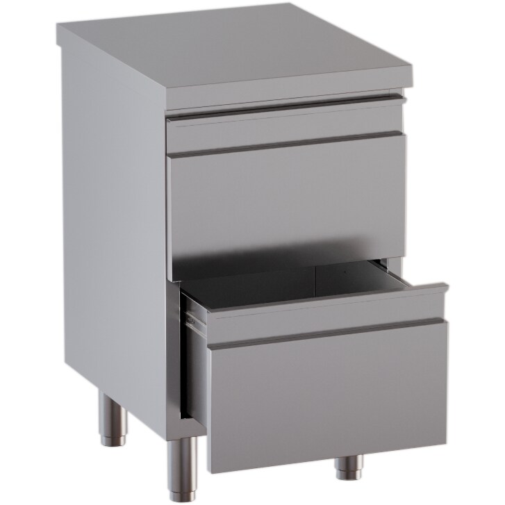 Schubladenschrank 2 Schubladen BxT 50x60cm