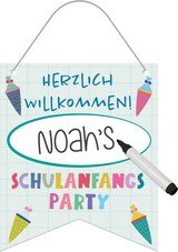 thumbnail of Mini Banner Einschulung Schulanfang 25 x 30 cm