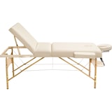 thumbnail of 3 Zonen Massageliege Somwang mit 7,5cm Polsterung und Holzgestellbeige