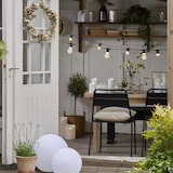 thumbnail of XXL LED Kerzen Kunststoff flackernd Kerzenset für Außen weiß 3er Set