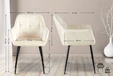 thumbnail of 2er Set Esszimmerstuhl Emia Samt creme