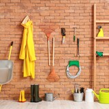 thumbnail of Relaxdays Schlauchhalter Wand, 4er Set, für 10 m 5/8" Schlauch, Gartenschlauchhalter Kunststoff, Schlauchaufhänger, grün