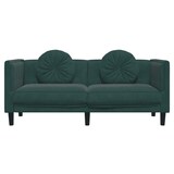 thumbnail of vidaXL Sofa mit Kissen 2-Sitzer Dunkelgrün Samt